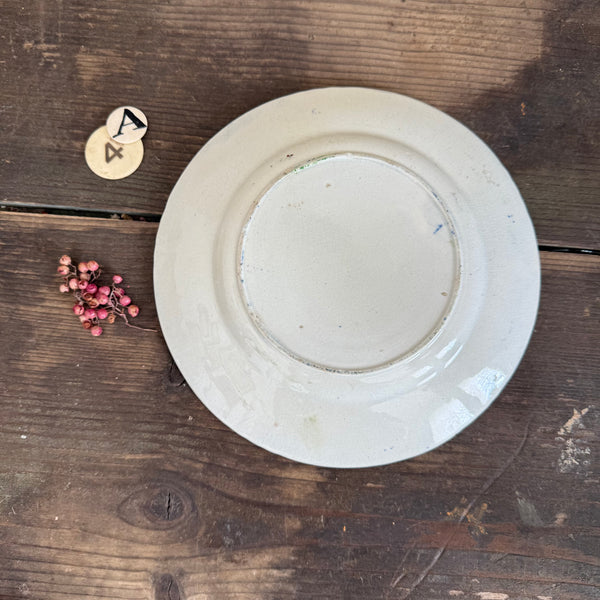 Antique 1840s Motto Plate