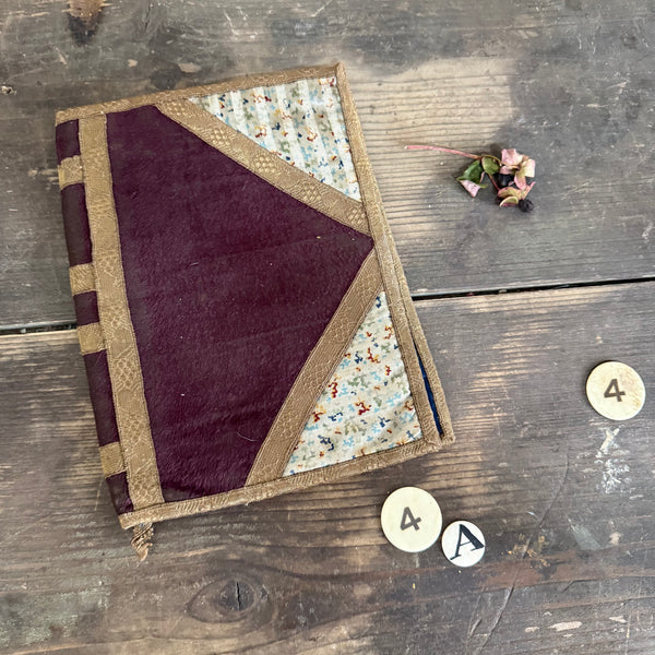 Antique Fabric Book Cover
