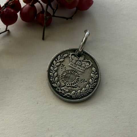 Victorian Sunflower Love Token Charm