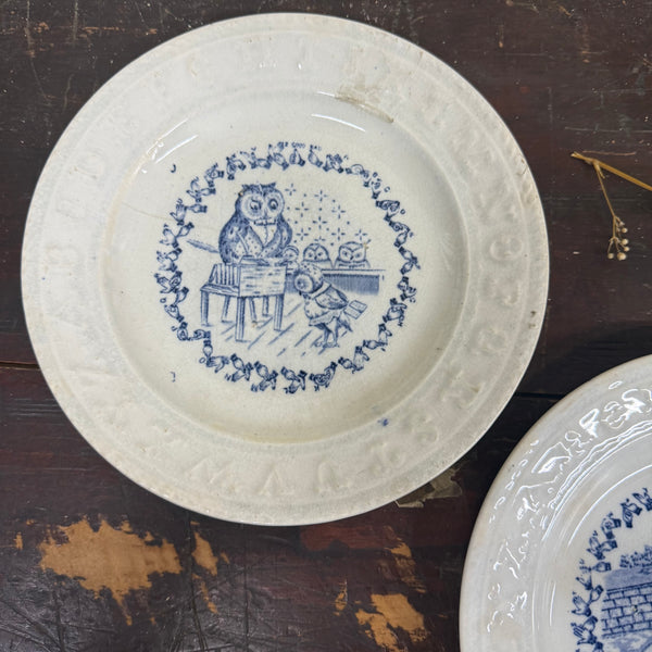 Victorian 1880s Child Transfer Plates