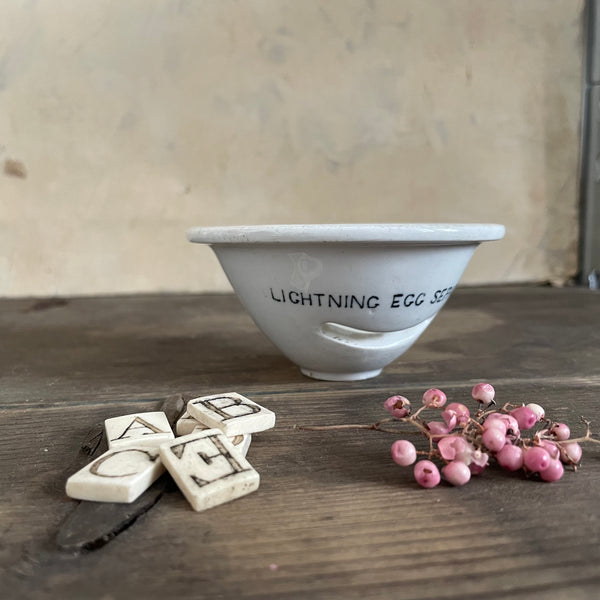 Antique Lightening Egg Separator
