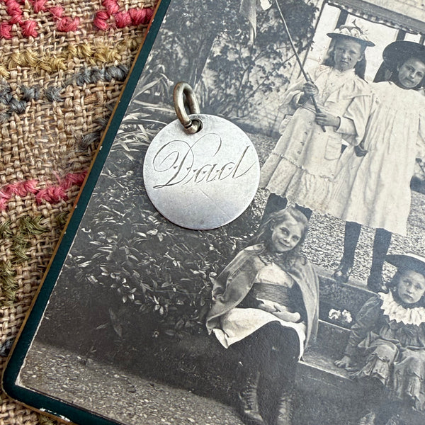 Victorian Dad Love Token Charm