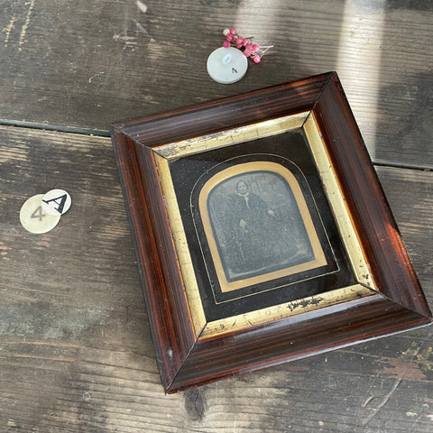 Antique Victorian Mourning Frame