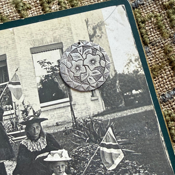 Victorian Floral Love Token Charm
