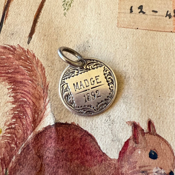 Victorian Madge Love Token Charm