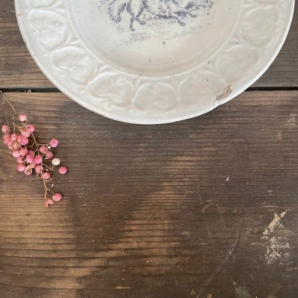 Antique Staffordshire Fox Plate