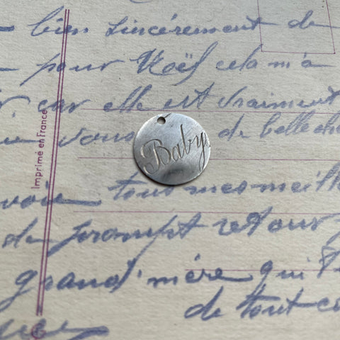 Victorian Baby Love Token Charm