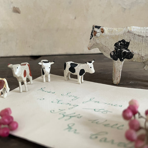 Antique Wooden Cows