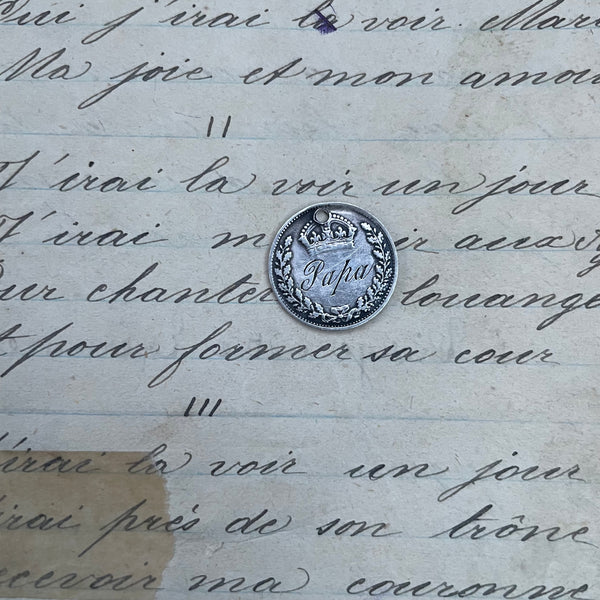 Victorian Papa Love Token