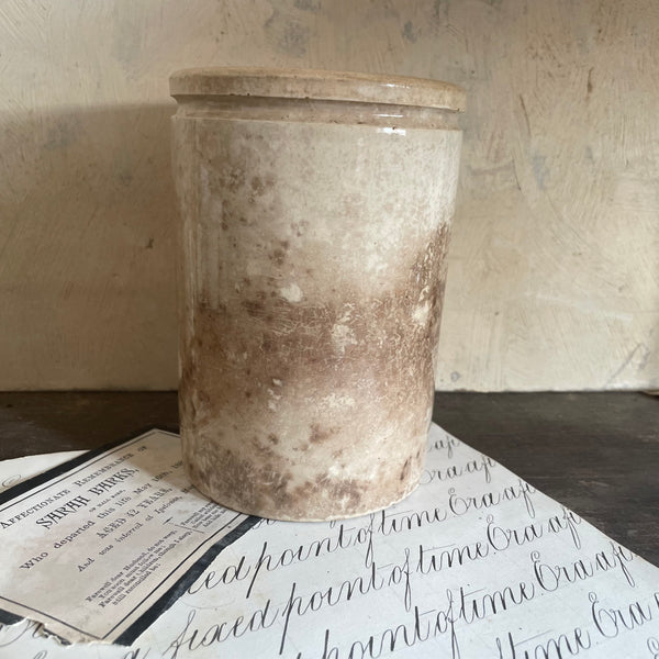 Antique French Stained Confiture Pot