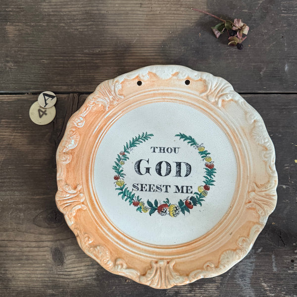 Antique Lustre Wall Plaque