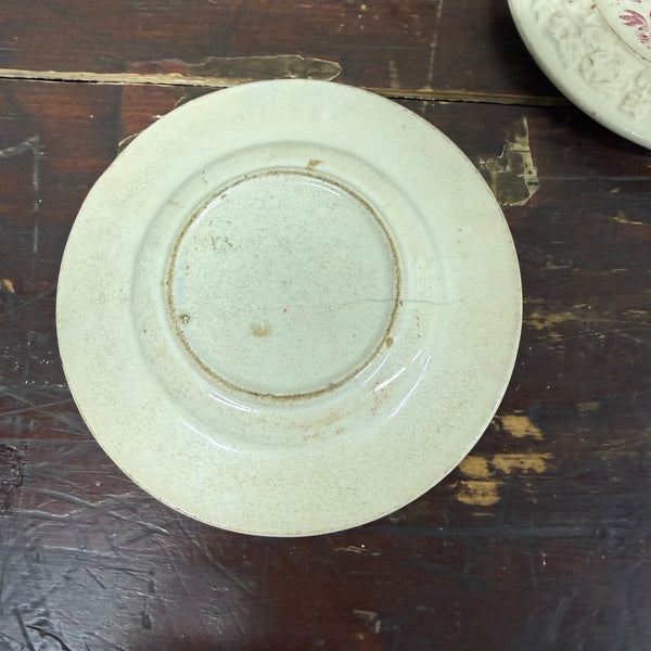 Victorian Pink Transfer Floral Plate