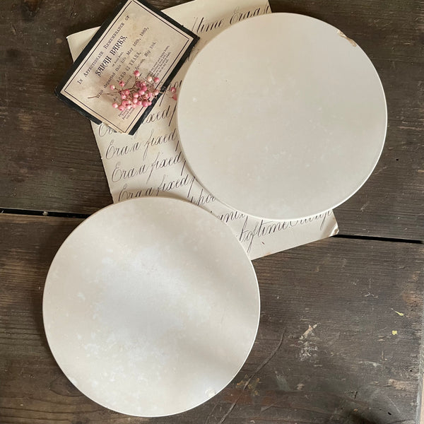 Two Antique Ceramic Plates
