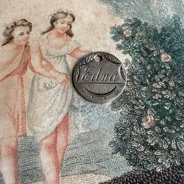 Victorian Edna Love Token Charm