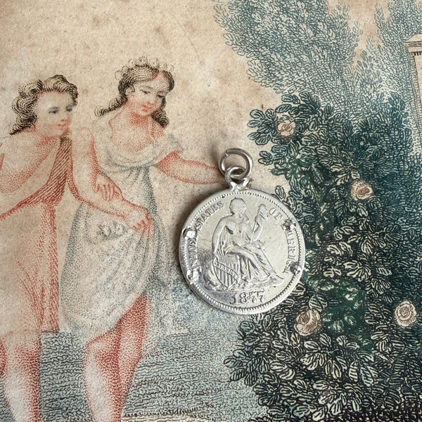 Victorian Rose Love Token Charm