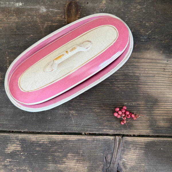 Antique Pink Toothbrush Dish