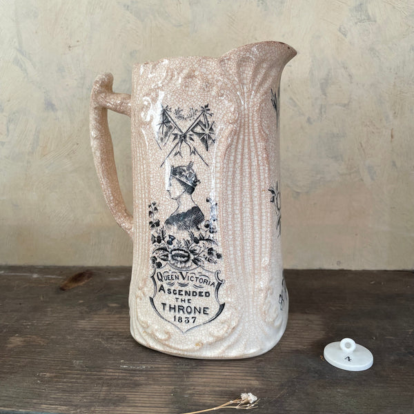 Antique Crazed Queen Victoria Jug