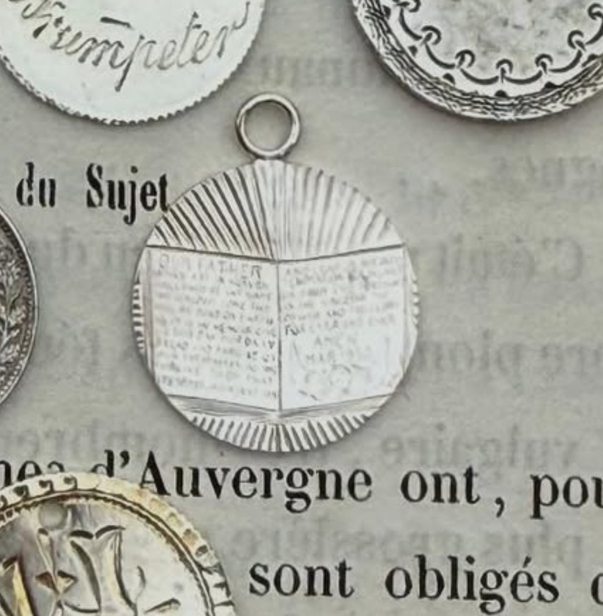 Bible Love Token Pendant Charm