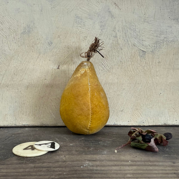 Antique Velvet Pear Pin Cushion