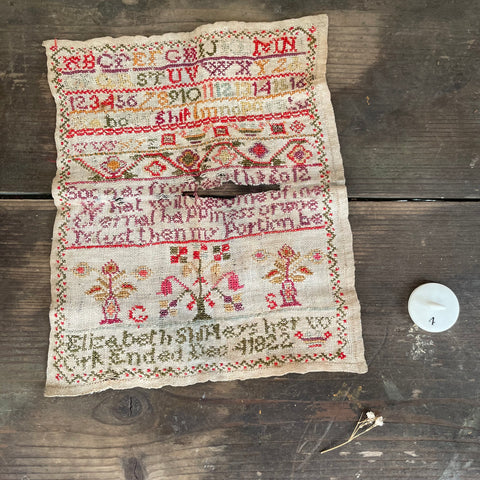 Antique 1844 Sampler