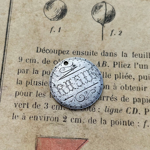 Victorian Rosie Love Token Charm