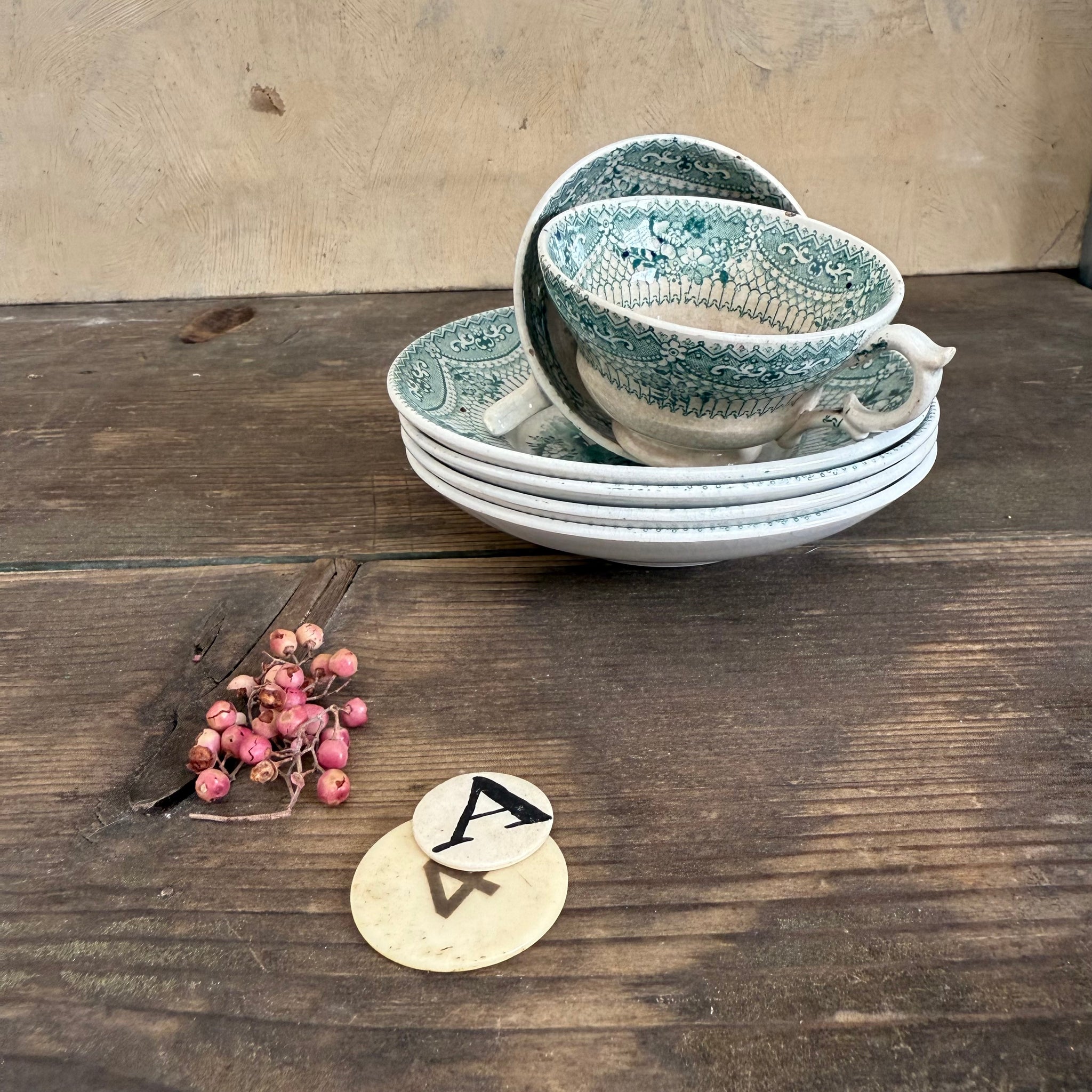 Antique Tea Cup & Saucer Set