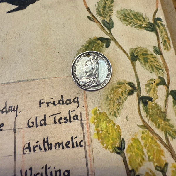 RESERVED. Victorian WC 1893 Love Token Charm