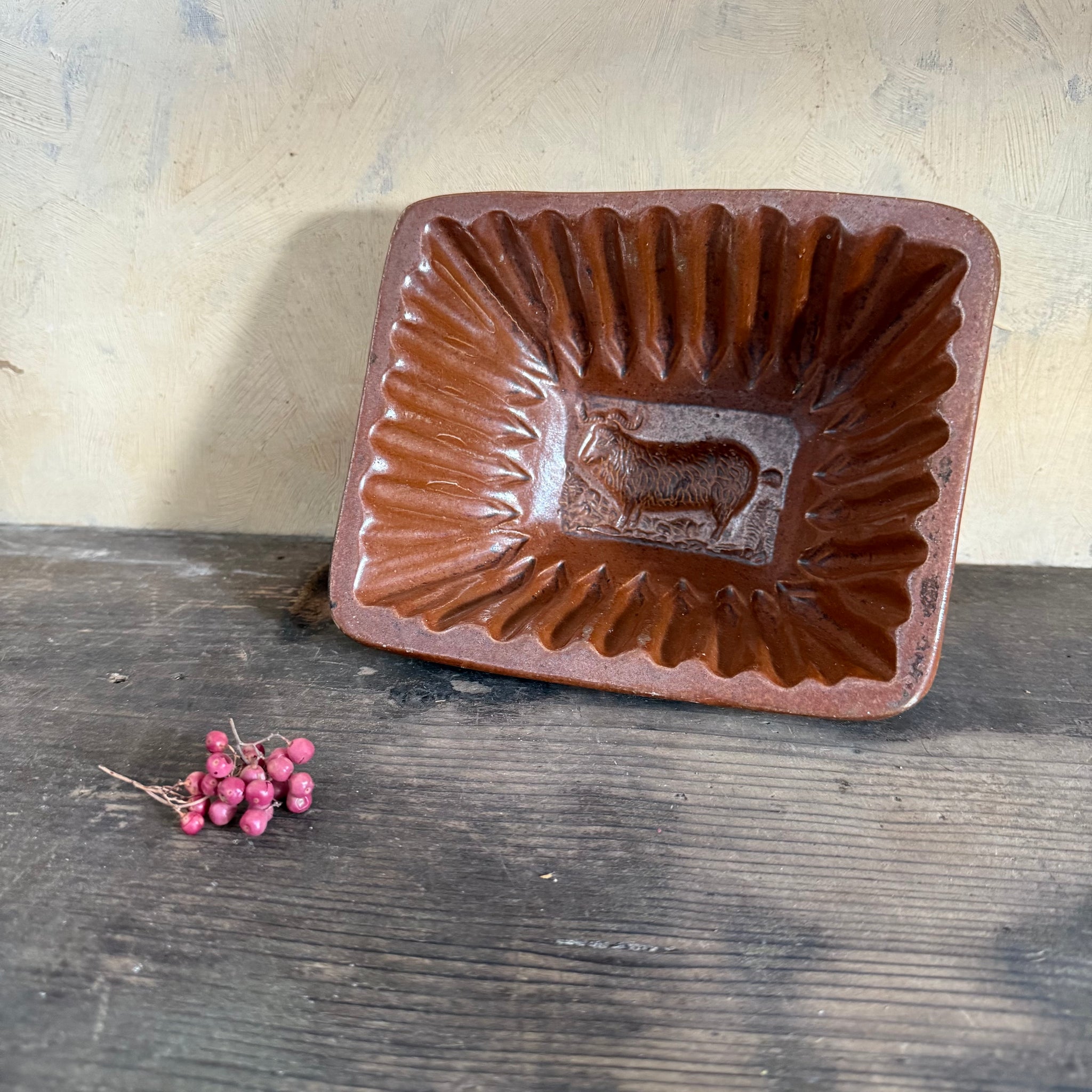 Antique Ram Jelly Mould