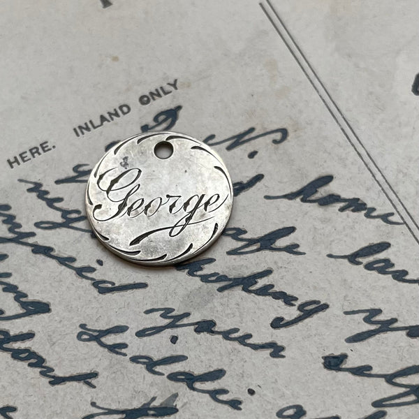 Victorian George Love Token Charm