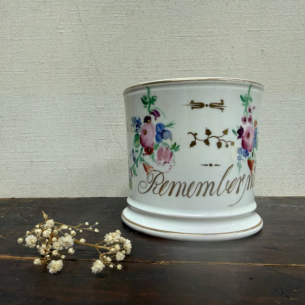 Antique Victorian Remember Me Transfer Cup