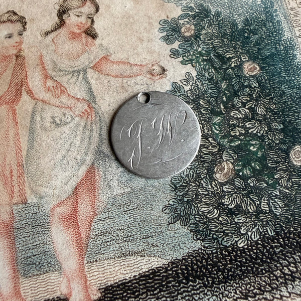 Victorian JW Love Token Charm