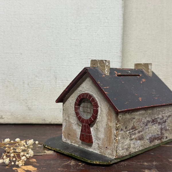 Antique Cottage Money Box