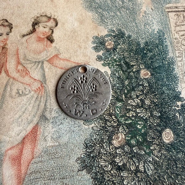 Victorian Forget Me Not WD Love Token Charm