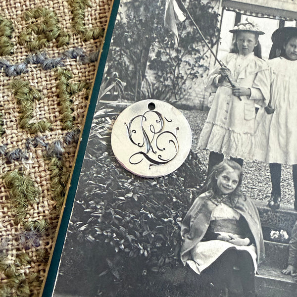 Victorian L Love Token Charm