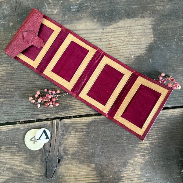 Antique Folding Photo Album