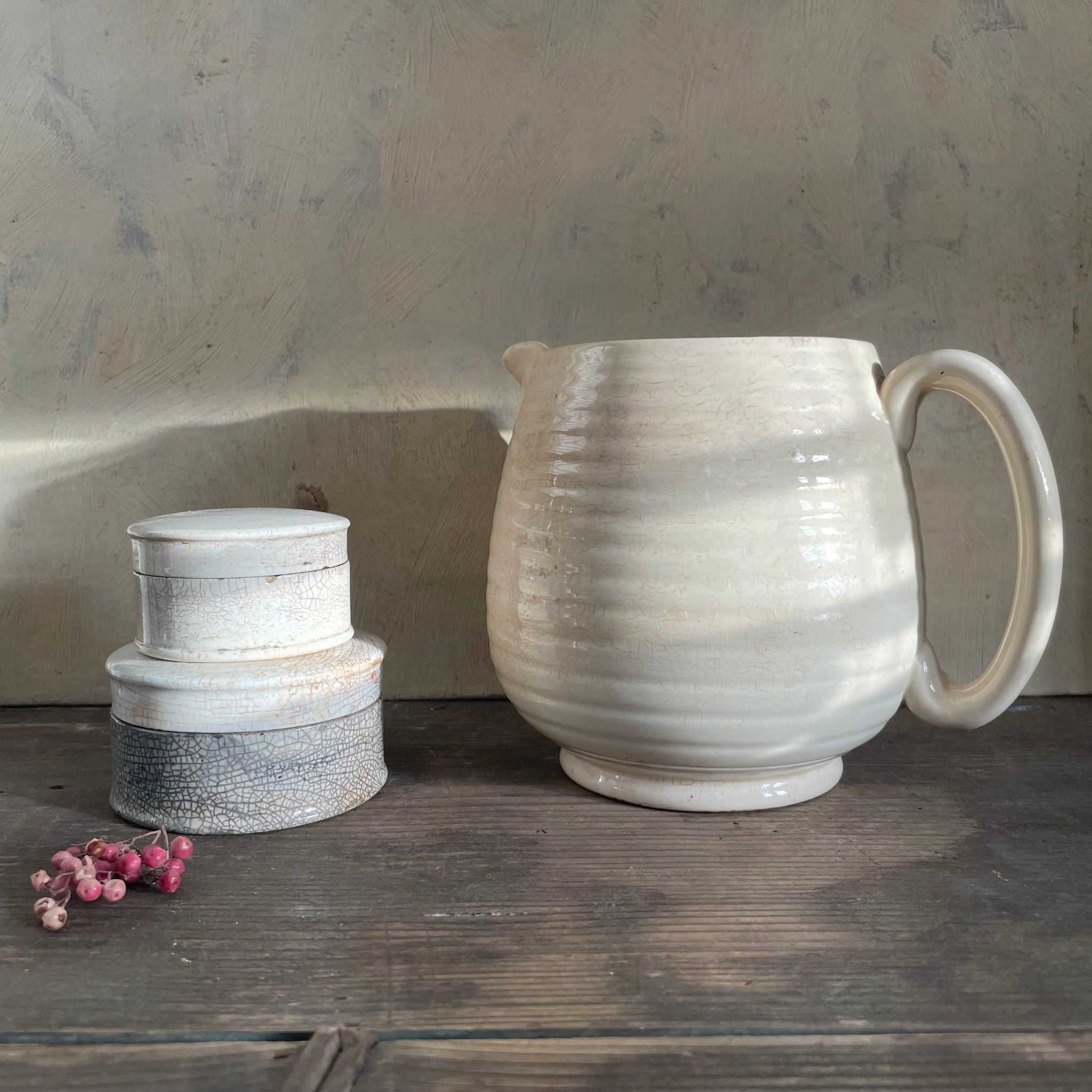 Antique Crazed & Stained Ceramics