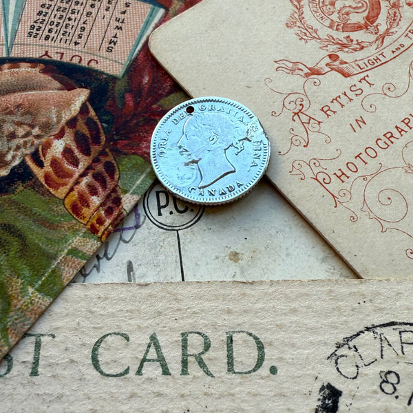 Victorian C Love Token Charm