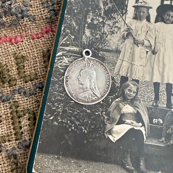 Victorian Rose Love Token Charm