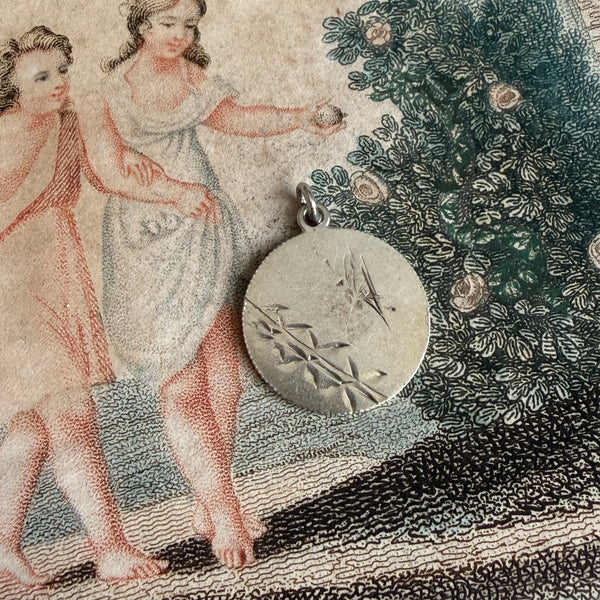 Victorian Ruby Love Token Charm