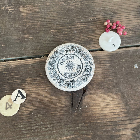 Victorian Cold Cream Pot Lid