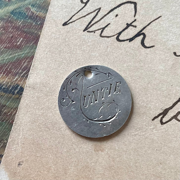 Victorian Auntie Love Token Charm