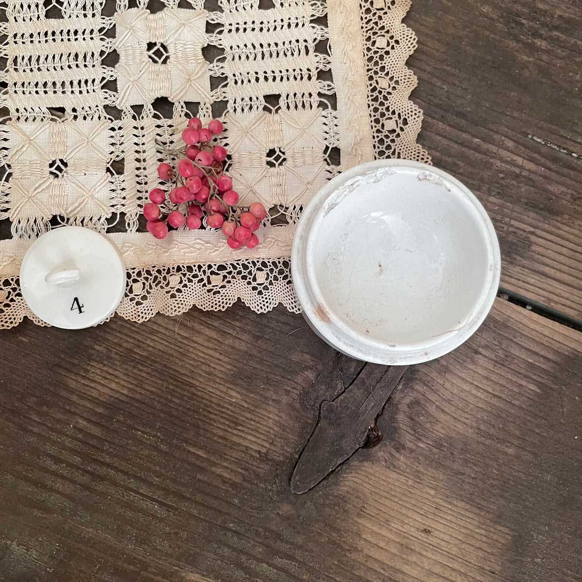 Victorian Reeve Chemist Pot – No.4 Vintage