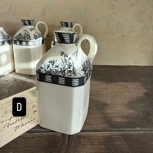 Antique Victorian Transfer Pots