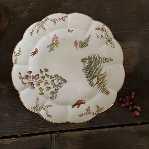 Pretty Floral Transferware Plate