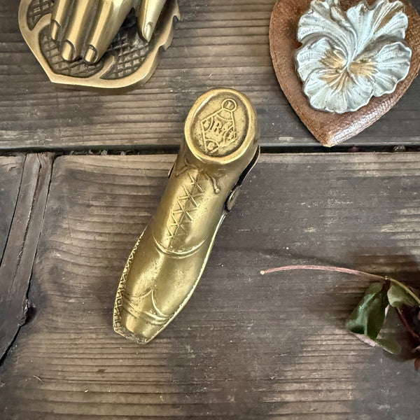Antique Brass Hand Paper Clips