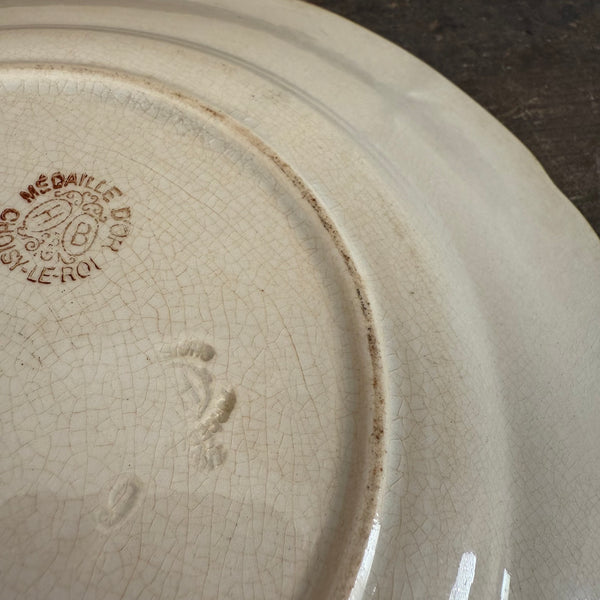 Vintage Crisp White Plate