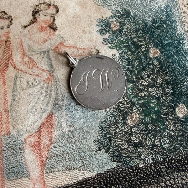 Victorian JW Love Token Charm