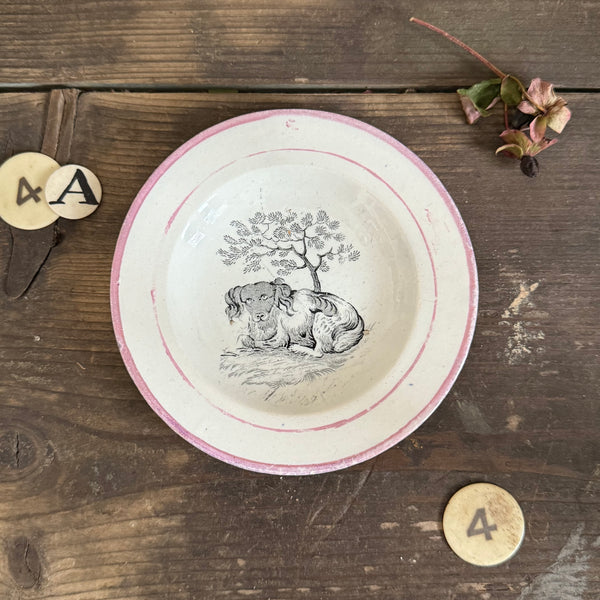 Victorian Dog Transfer Plate