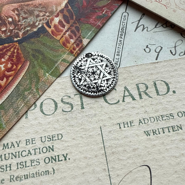 Victorian Star of David Love Token Charm