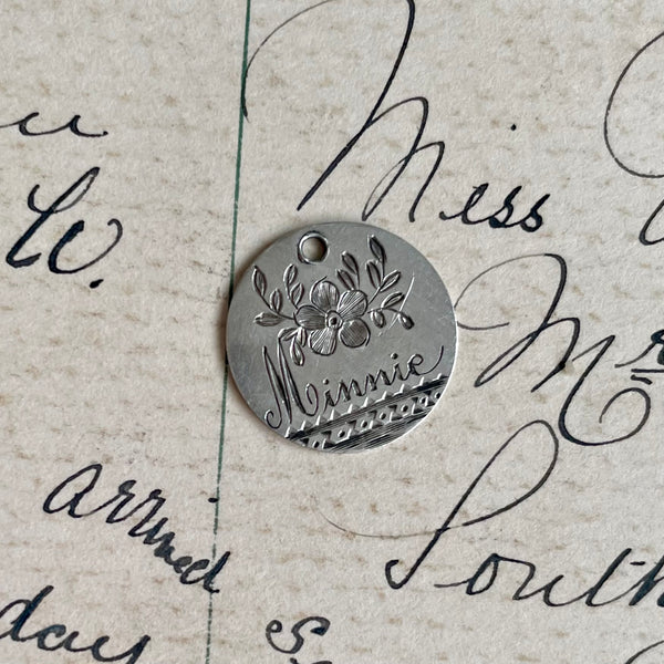 Victorian Minnie Love Token Charm